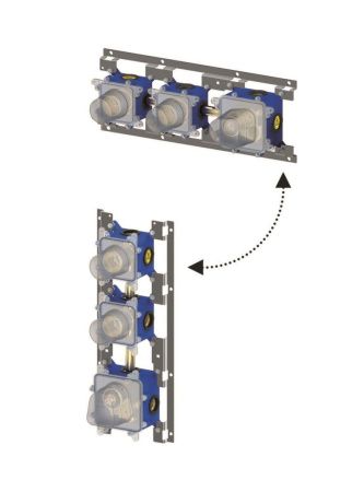 Душевая система Paffoni Modular Box KITMB018HGSP встраиваемая в стену
