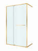 Душевая дверь Cezares LUX LUX-B-FS-11-120-C-BORO 120х195 стекло прозрачное профиль золото