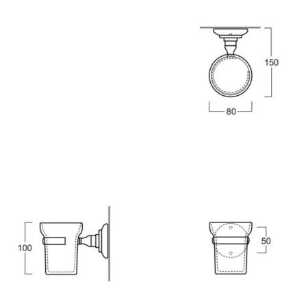 Стакан Simas Accessori Victoria 260203br