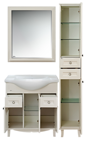 Шкаф-пенал Misty Шармель Л-Шрм05035-5812ЯП 40х200 напольный цвет бежевый