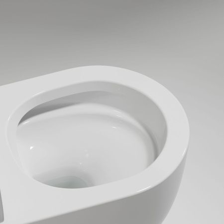 Унитаз подвесной Ceramica Nova MODENA CN6063 белый с сиденьем микролифт безободковый душевой смыв