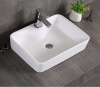 Раковина из санфаянса CeramaLux 7291 49х38 накладная цвет белый 1 отверстие под смеситель