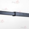 Душевая перегородка AvaCan LB120MT 120х200 стекло с рисунком профиль черный