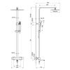 Душевая стойка Timo Tetra-thermo SX-0169/18 настенная цвет серый с термостатом