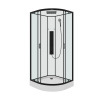 Душевая кабина Parly AMI AMI 90х90 четверть круга с крышей ориентация универсальная