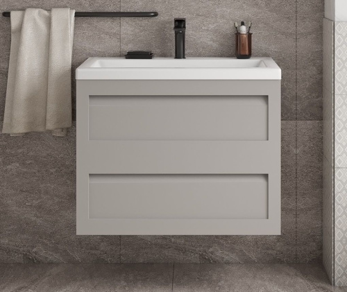 Тумба под раковину Art&Max PLATINO AM-Platino-750-2C-SO-GCM 75х47х55 подвесная - фото 2