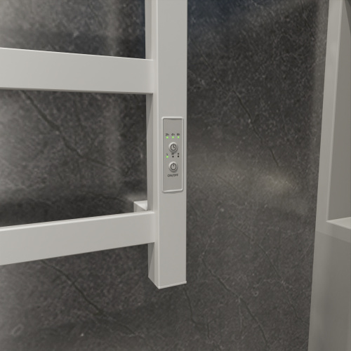 Полотенцесушитель Маргроид Вид 81-10 профильный 8110p-8050-1083-9016R 53х81 электрический белый матовый - фото 4