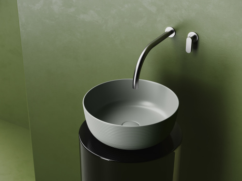 Раковина Ceramica Nova ELEMENT 36 см CN6073MH накладная цвет антрацит матовый - фото 3