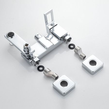 Душевая стойка Raffine F3696 настенная цвет хром