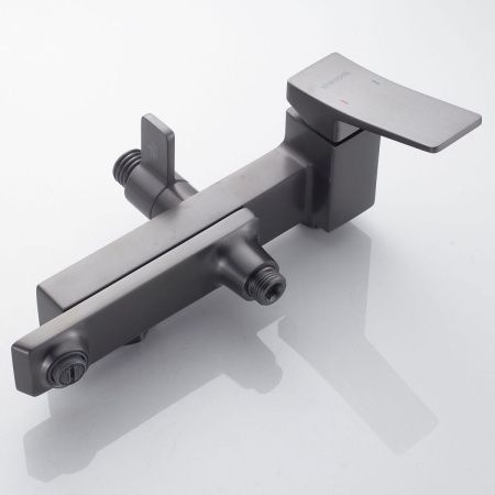 Душевая стойка Shevanik S4436T настенная цвет оружейная сталь