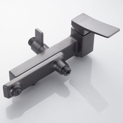 Душевая стойка Shevanik S4436T настенная цвет оружейная сталь - фото 5