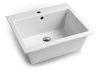 Раковина керамическая White Ceramic Постирочные раковины W0135F01 60х50 встраиваемая цвет белый