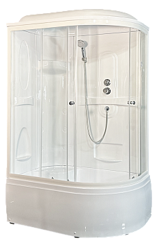 Душевая кабина Royal Bath BK RB8120BK1-T-L 120х80 асимметричная с крышей ориентация левая Душевая кабина Royal Bath BK RB8120BK1-T-L 120х80 асимметричная с крышей ориентация левая