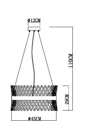 Люстра подвесная Arte Lamp Acapulco (Ацапулцо) A1073LM-10PB