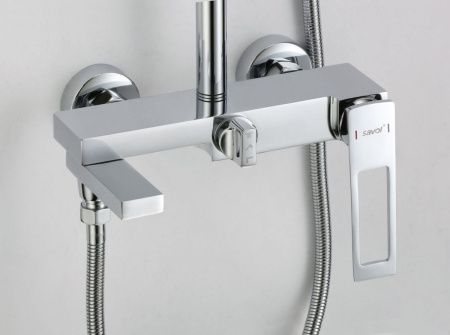 Душевая стойка Savol S-009045A настенная цвет хром
