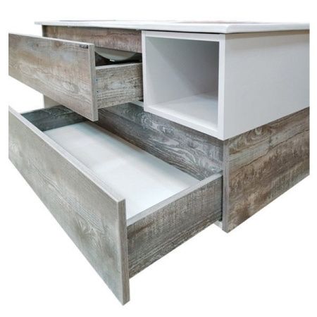 Тумба с раковиной Comforty Турин 00-00013939CF 120х50 подвесная цвет серый