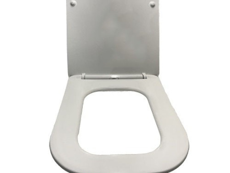 Унитаз приставной CeramaLux 3170 белый глянцевый с сиденьем микролифт безободковый каскадный смыв