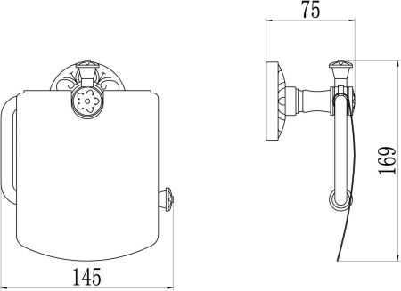 Бумагодержатель Savol S-005851B