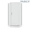 Душевой уголок Parly ZPE911TE 90х90 стекло прозрачное профиль хром с поддоном