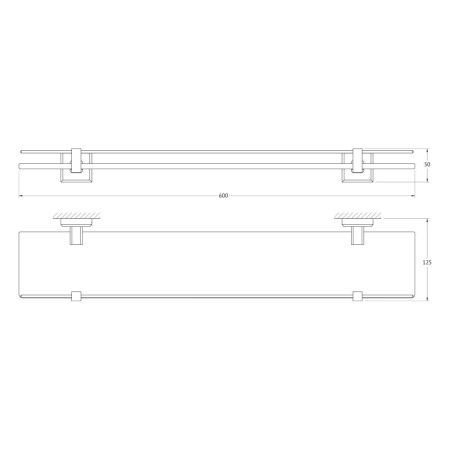 Полка в ванную комнату Artwelle HAGEL 992760