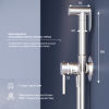 Гигиенический душ со смесителем RGW Shower Panels (Шоувер панелс) 581408211-01 хром