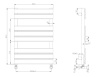 Полотенцесушитель водяной Boheme Venturo 720-G 50х80 золото