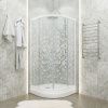 Душевой уголок Тритон Стандарт Щ0000061791 100х100 стекло с рисунком профиль белый с поддоном
