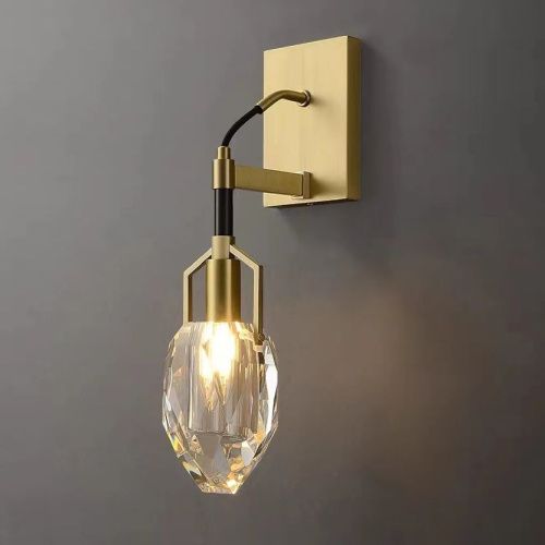 Бра Delight Collection Wall lamp (Валл ламп) 8960-1W brass/clear - фото 2