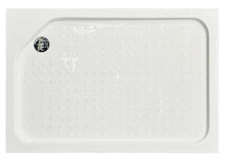 Душевой уголок Royal Bath HP RB8120HP-T-BL-L 120х80 стекло прозрачное профиль черный с поддоном