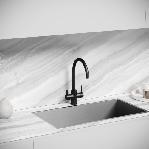 Смеситель для кухни Sancos Taper SC4012MB на мойку черный - фото 3