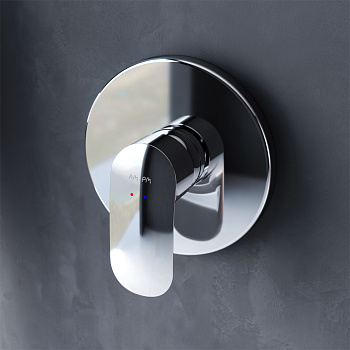 Смеситель для душа Am.Pm Like F8075000 встраиваемый в стену хром без термостата