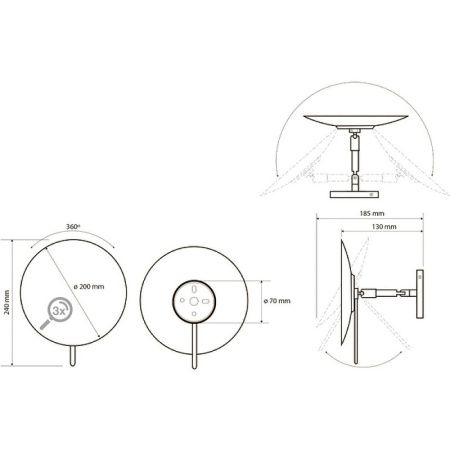 Косметическое зеркало Bemeta 116201332