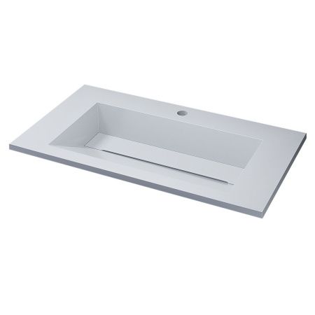 Раковина из искусственного камня Uperwood Next Premium 290000009 80х50 полувстраиваемая цвет белый