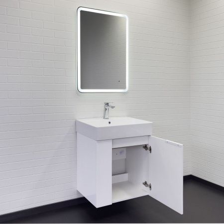 Тумба с раковиной Comforty Асти 00-00019248CF 60х50 подвесная цвет белый