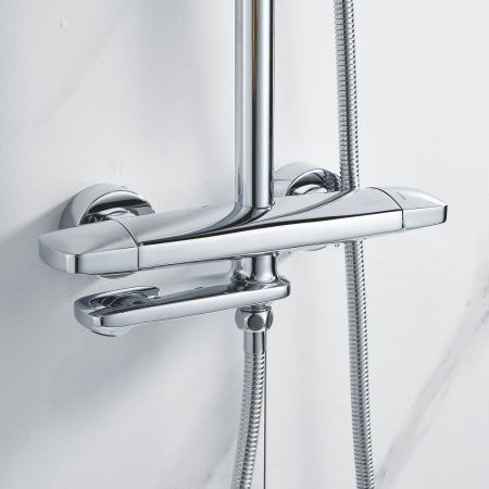 Душевая стойка Rose R3936 настенная цвет хром