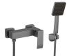 Смеситель для ванны и душа Fmark FS8603Q настенный графит