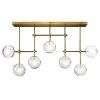 Светильник потолочный Delight Collection Globe Mobile (Глобе Мобиле) KG0835P-7A brass