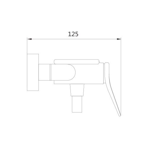 Гигиенический душ со смесителем Shevanik S4705H-1 черный - фото 3