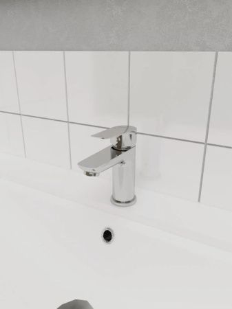 Смеситель Knotlor ECOFLOW KN-10 на раковину хром