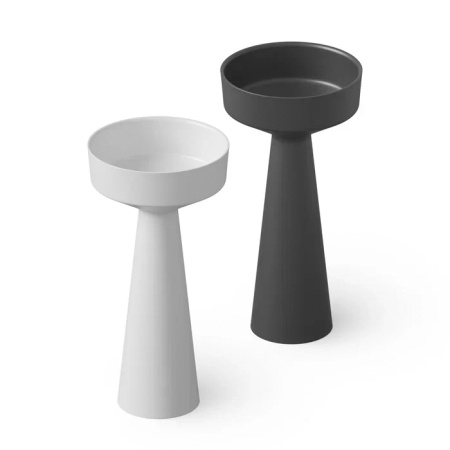 Раковина керамическая Dea Design Pedestal Basin DD2018 425 16 40х40 напольная цвет черный без отверстий под смеситель