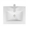 Раковина из сантехнического фарфора Bond Cube S05-600 60х50 встраиваемая цвет белый 1 отверстие под смеситель
