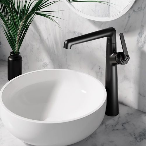 Смеситель для раковины Esko Bangkok Black BG25B на столешницу черный - фото 4