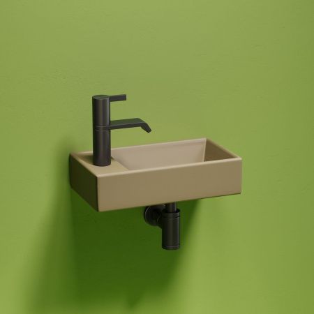 Раковина из сантехнического фарфора Ceramica Nova ELEMENT CN6051RMC 40х20 подвесная цвет коричневый 1 отверстие под смеситель