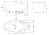 Ванна акриловая BelBagno BB69-1700-W0 170х80 отдельностоящая овальная с ножками