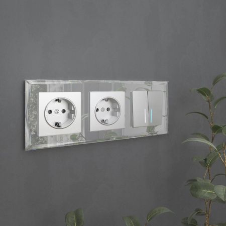 Рамка на 3 поста Werkel Diamant зеркальный (Диамант зеркальный) 4690389158834