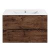 Тумба под раковину Vincea Mia Slim VMC-2MC800S1RW 80х40 подвесная цвет коричневый