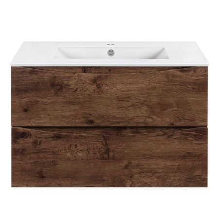 Тумба под раковину Vincea Mia Slim VMC-2MC800S1RW 80х40 подвесная цвет коричневый