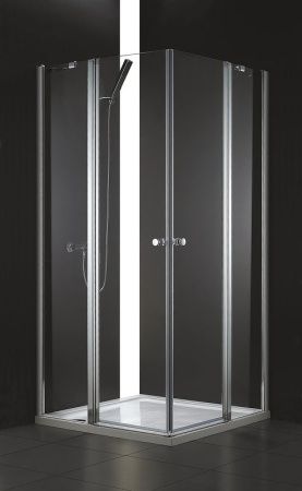 Душевой уголок Cezares ELENA ELENA-W-A-22-100-C-Cr 100х100 стекло прозрачное профиль хром без поддона