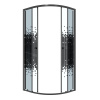 Душевой уголок Niagara Eco NG-1003-14BLACK 79х79 стекло с рисунком профиль черный матовый без поддона Душевой уголок Niagara Eco NG-1003-14BLACK 79х79 стекло с рисунком профиль черный матовый без поддона