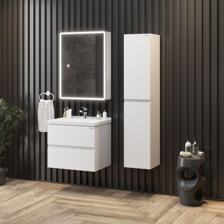 Тумба под раковину Onika Эвада 107061 70х40 подвесная цвет белый